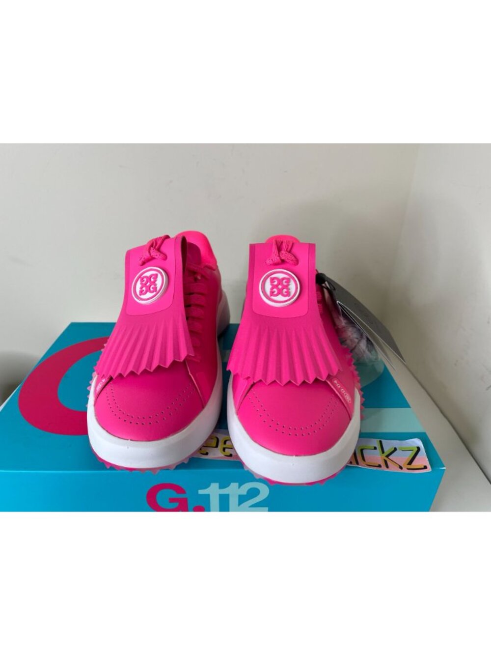 G/FORE G.112 KILTIE GOLF SHOES KNOCKOUT PINK WOMENS GLF000041 - Picture 6 of 12